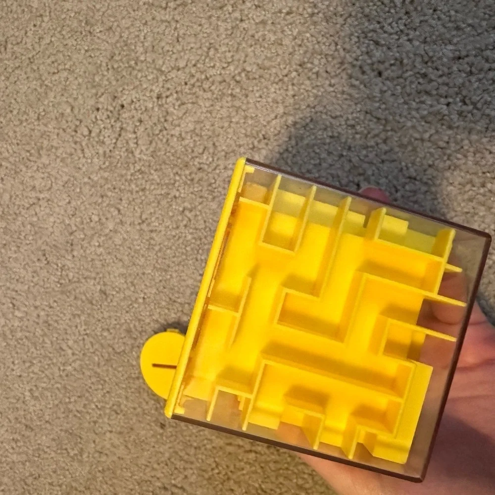 Maze Money Box - yellow
